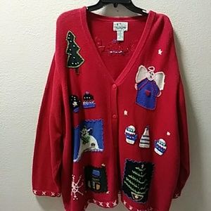 QUACKER FACTORY Xmas Cardigan 3X